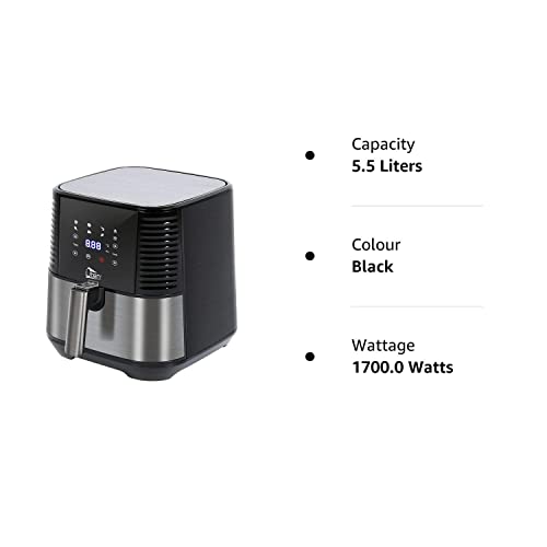 Uten 10L Digital Air Fryer Oven: 12 Preset Menus, LED Touch