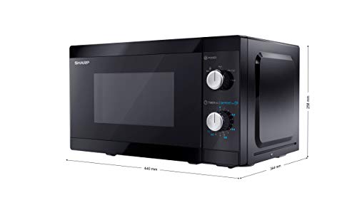 Sharp Compact 20L Microwave: 800W, 11 Power Levels, Defrost, LED Light