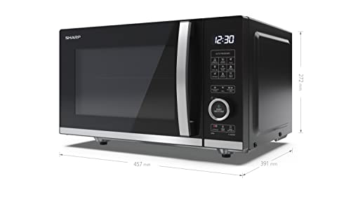 Sharp Compact 20L 800W Digital Microwave with 1050W Grill - Black