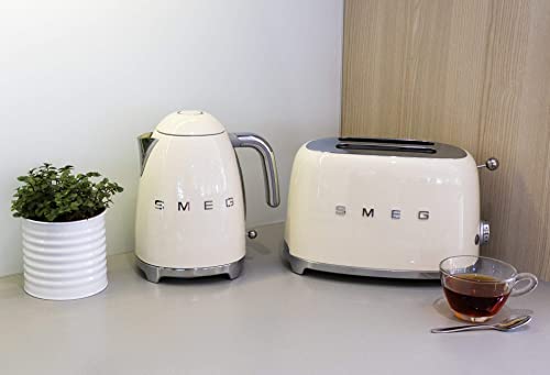 Smeg TSF01CRUK Retro Style 2 Slice Toaster - Cream