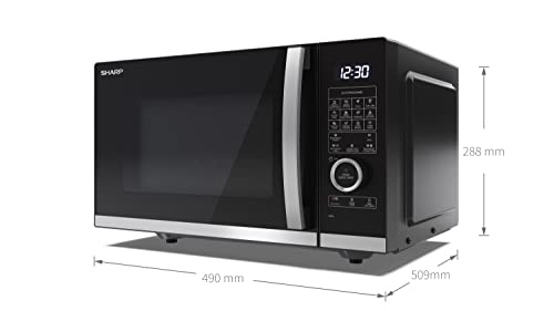 Sharp Compact 20L 800W Digital Microwave with 1050W Grill - Black