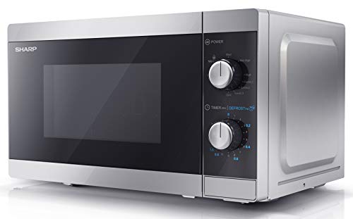 SHARP 28L Digital Microwave - 900W Grill, 11 Power Levels, Silver