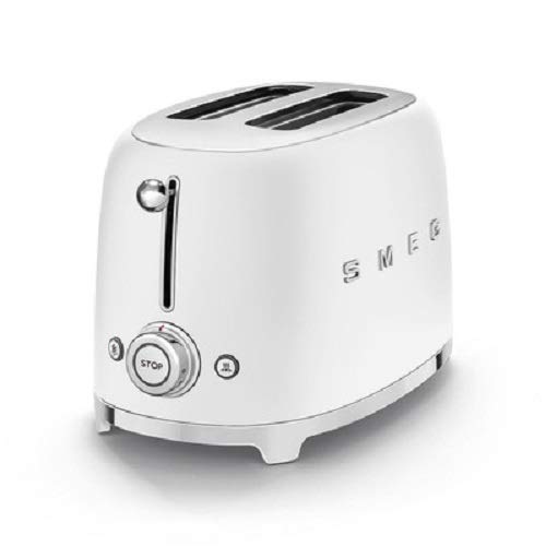 Smeg TSF01CRUK Retro Style 2 Slice Toaster - Cream