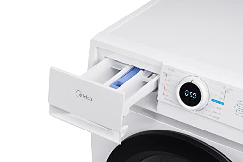 Midea MF10EW80BA Washing Machine: 8kg Load, 1400 RPM, White