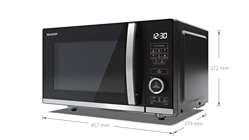 Sharp Compact 20L 800W Digital Microwave with 1050W Grill - Black