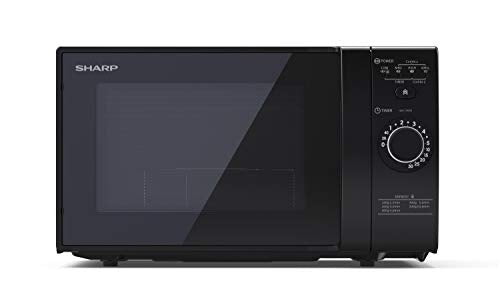 SHARP 28L Digital Microwave - 900W Grill, 11 Power Levels, Silver