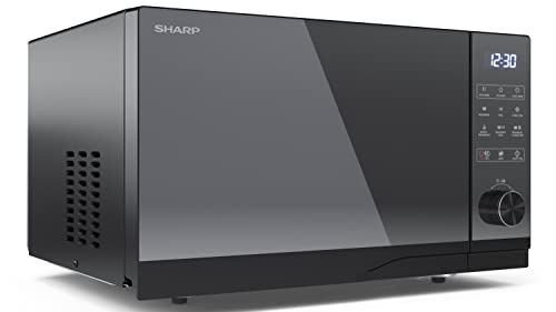 SHARP 28L Digital Microwave - 900W Grill, 11 Power Levels, Silver