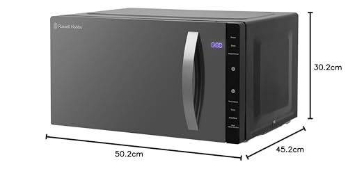 Russell Hobbs 23L Black Digital Solo Microwave - 800W