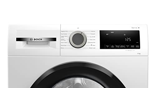 Bosch WGG04409GB Washing Machine, 9kg, White, Freestanding