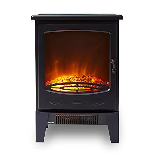 Warmlite WL46022 Elmswell Contemporary Stove: 2000W, Black