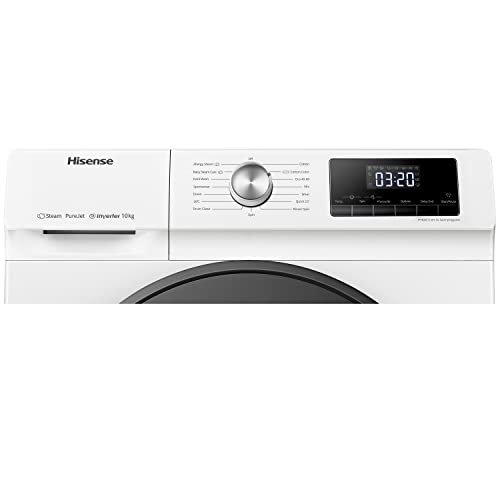 Hisense WFQA1014EVJM 10kg Freestanding Washing Machine - White