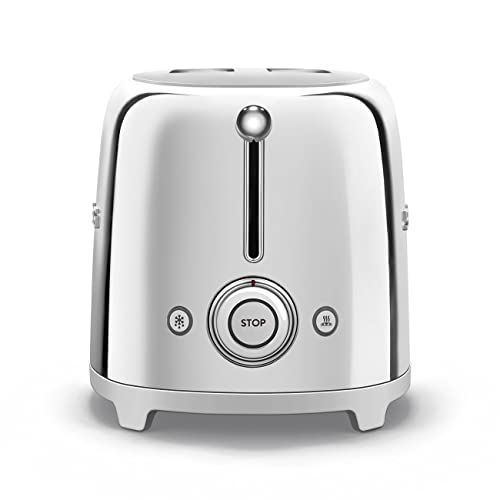 Smeg TSF01CRUK Retro Style 2 Slice Toaster - Cream