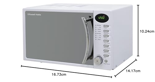 Russell Hobbs RHM1714B 17L Black Digital Microwave: Timer, Defrost