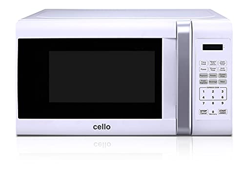 Cello 800W 20L Microwave Oven, 5 Heating Levels, Basic White