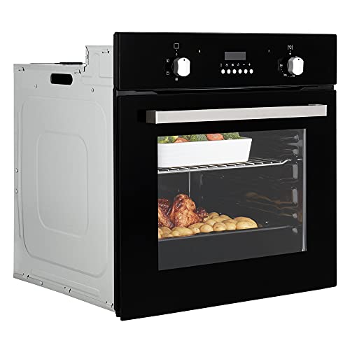 Cookology FOD60BK Built-in Electric True Fan Oven, Black