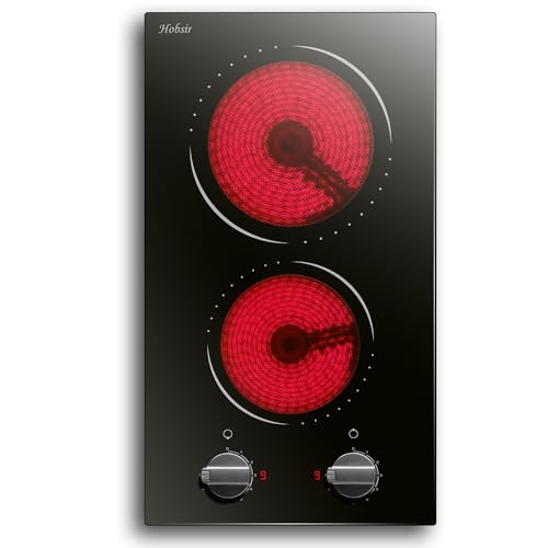 Hobsir 60cm Ceramic Electric Hob - Touch Control, 4 Zones, 6000W