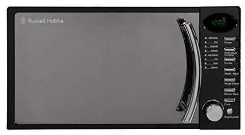 Russell Hobbs RHM1714B 17L Black Digital Microwave: Timer, Defrost