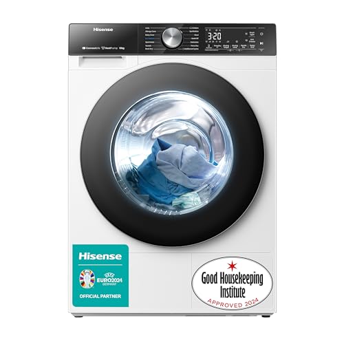 Hisense WFQA1014EVJM 10kg Freestanding Washing Machine - White