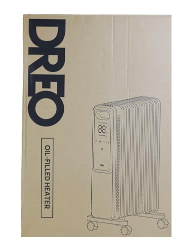 Dreo 2000W Oil Filled Radiator | Remote Control, 3 Heat Settings, Grey