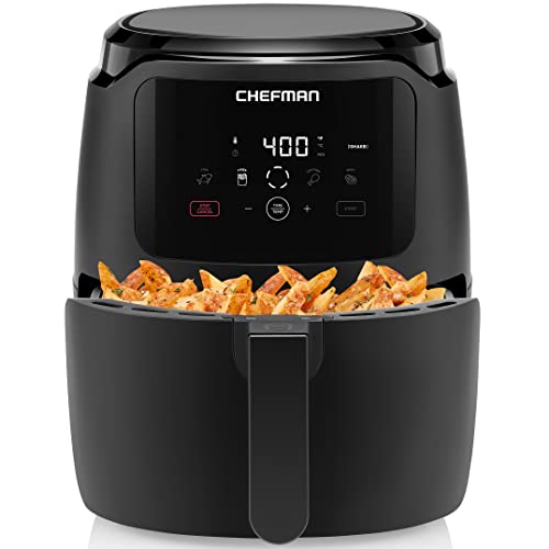 Chefman Digital Air Fryer, 4.75L Family Size, 1300W, Black