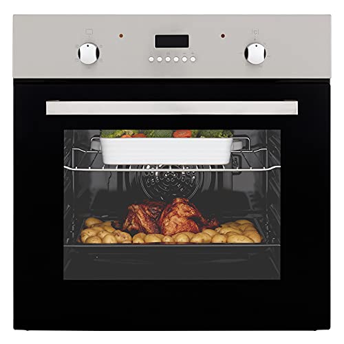 Cookology FOD60BK Built-in Electric True Fan Oven, Black