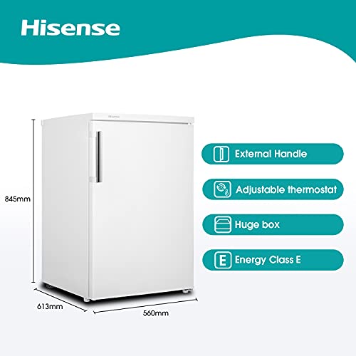 Hisense RL170D4BWE 56cm Under Counter Fridge, 132L Auto Defrost, White