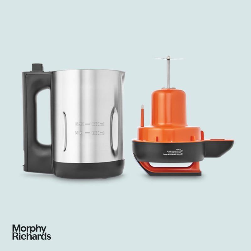 Morphy Richards 1.6L Soup Maker: Dual Programme, Stainless Steel