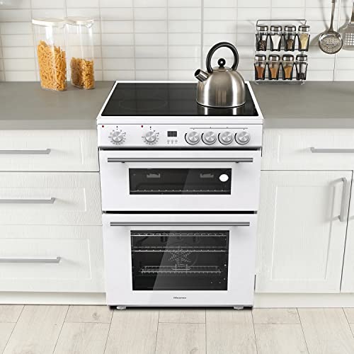 Hisense HDE3211BBUK 60cm Electric Cooker with Ceramic Hob-Black