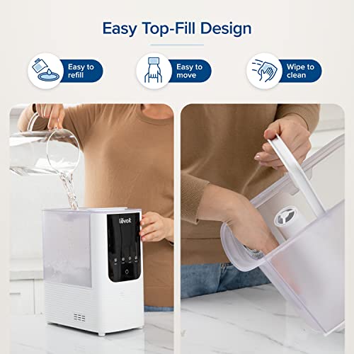 LEVOIT Smart Warm&Cool Humidifier: 4.5L, Top-Fill, Voice Control