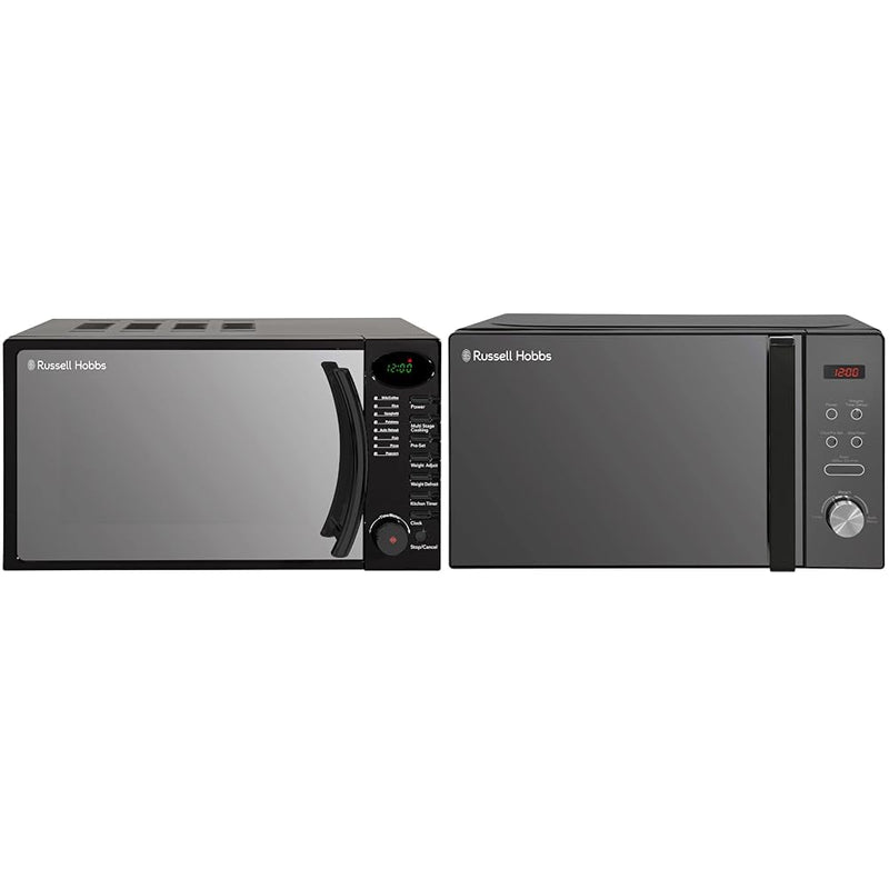 Russell Hobbs RHM1714B 17L Black Digital Microwave: Timer, Defrost