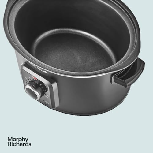 Morphy Richards 3.5L Easy Time Slow Cooker, Auto Heat, Matte Black