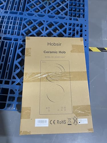 Hobsir 60cm Ceramic Electric Hob - Touch Control, 4 Zones, 6000W