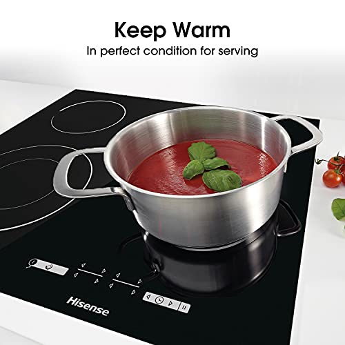 Hisense HI6401BSC Built-in Induction Hob, Black, 7200W