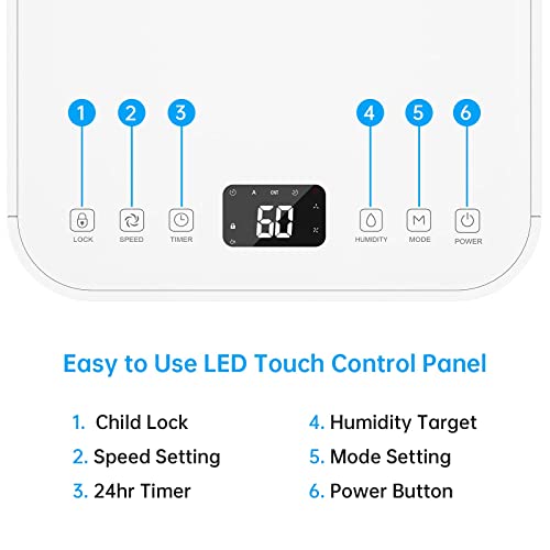 Hangsun 12L Dehumidifier, Digital Display, Sleep Mode, Laundry Drying