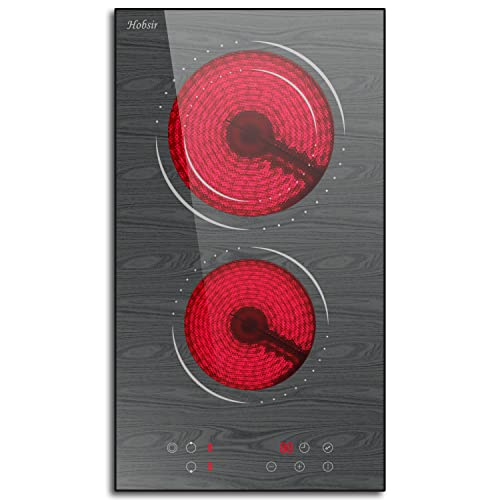 Hobsir 60cm Ceramic Electric Hob - Touch Control, 4 Zones, 6000W