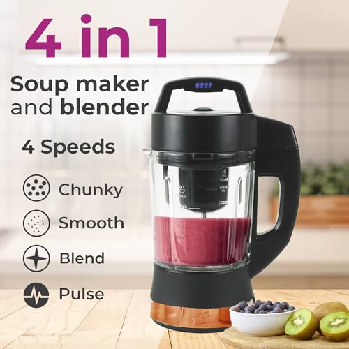 Neo® 4-in-1 Stainless Steel Digital Soup Maker & Blender