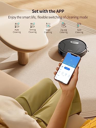 HONITURE Robot Vacuum with Mop, 4500Pa Suction, G20 PRO Alexa/WiFi/App