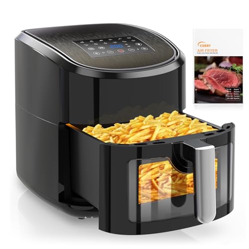 EUARY 9L Large Dual Basket Air Fryer - 8-In-1 Compact Oven