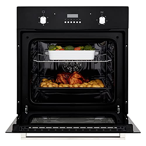 Cookology FOD60BK Built-in Electric True Fan Oven, Black