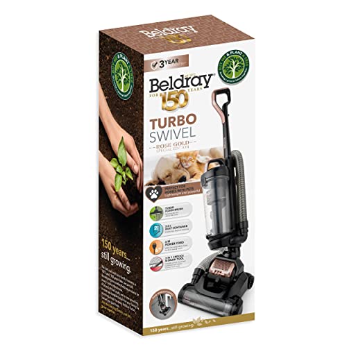 Beldray Turbo Swivel Upright Vacuum: Cyclonic, Lightweight