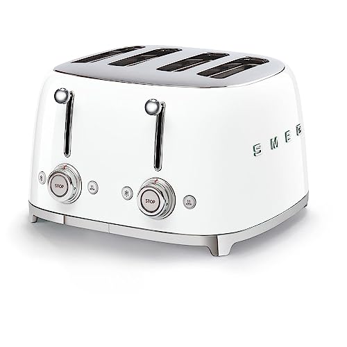 Smeg TSF01CRUK Retro Style 2 Slice Toaster - Cream