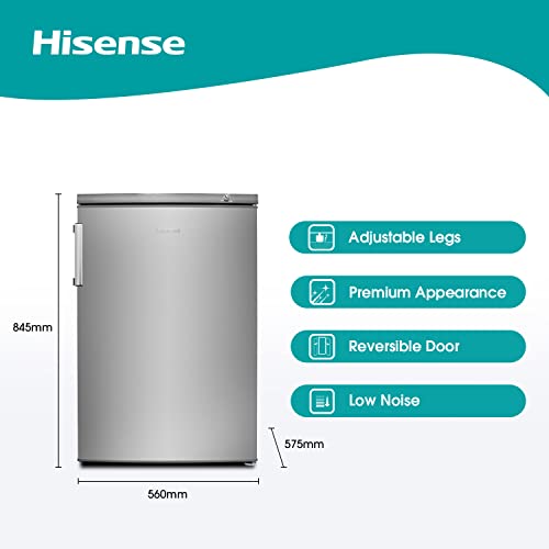 Hisense RL170D4BWE 56cm Under Counter Fridge, 132L Auto Defrost, White