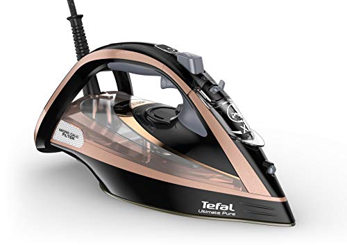 Tefal Ultimate Pure Steam Iron - 260g/min Steam, 3100W,Black/Rose Gold