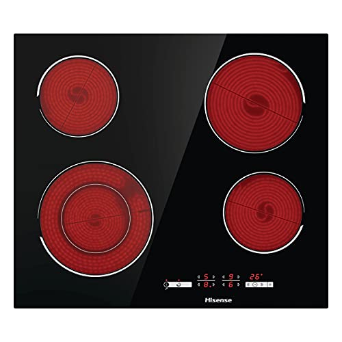 Hisense HI6401BSC Built-in Induction Hob, Black, 7200W