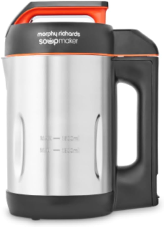 Morphy Richards 1.6L Soup Maker: Dual Programme, Stainless Steel