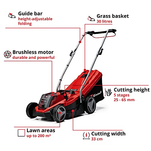 Einhell Power X-Change 18/33 Cordless Lawnmower - Battery Included