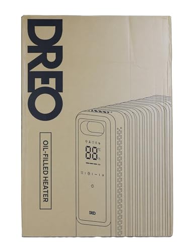 Dreo 2000W Oil Filled Radiator | Remote Control, 3 Heat Settings, Grey