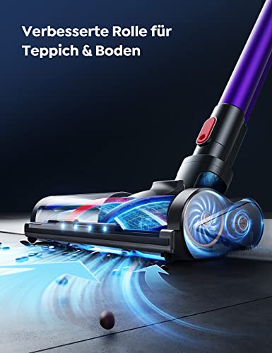 BuTure 450W Cordless Stick Vacuum, Smart Touch Display