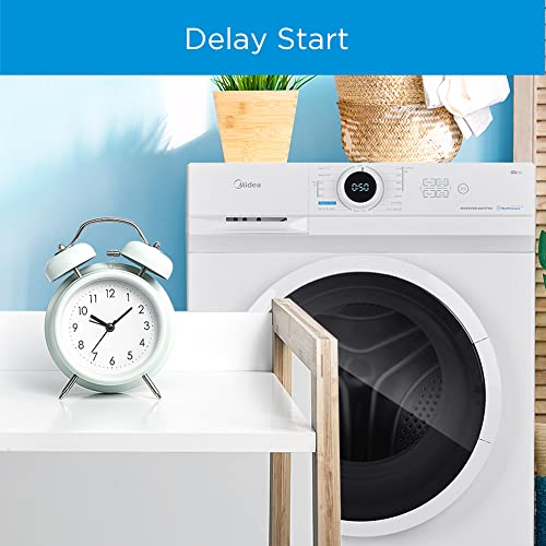 Midea MF10EW80BA Washing Machine: 8kg Load, 1400 RPM, White