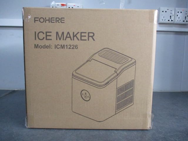 FOHERE Countertop Ice Maker - 28lbs/24Hrs, LED Display